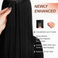 Tape in Hair Extensions Real Human Hair Invisible Remy Hair Extensions Tape ins for Women Jet Black 20 inch 20Pcs 50G