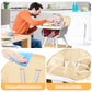 Yadala High Chair, 6 in 1 Convertible High Chairs with Removable Tray for Babies and Toddlers,Beige