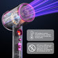 Hair Dryer,Kauoo Professional Ionic Blow Dryer Constant Temperature Hair Care,Fast Drying Low Noise Hairdryer with 3 Magnetic Attachments for Home,Travel and Salon,Grey