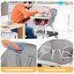 Yadala High Chair, 6 in 1 Convertible High Chairs with Removable Tray for Babies and Toddlers, Gray