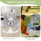 Baby Swing for Infants, Bluetooth Swing Electirc Baby Rocker Bouncer, Intelligent Auto Swing with 5 Speed, Gray