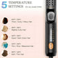 Jungle Wave Airflow Styler Hair Straightener and Curler - Ionic Flat Iron Curling Iron with 360° Cool Air Vents