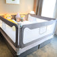 71in Baby Safety Rails Height Adjustable Bed Guardrail for Toddlers Single Piece