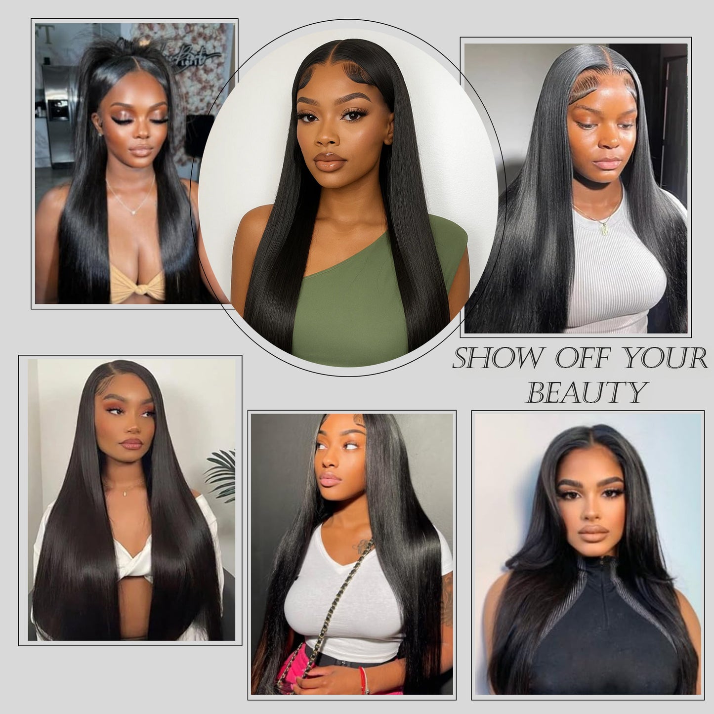 Human Hair 32 Inch 13x6 Lace Front Wigs 200 Density Straight HD Lace Front Wigs Pre Plucked Straight Glueless Human Hair 13x6 HD Frontal Wigs for Women