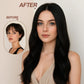 Tape in Hair Extensions Real Human Hair Invisible Remy Hair Extensions Tape ins for Women Jet Black 20 inch 20Pcs 50G