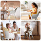Yadala High Chair, 6 in 1 Convertible High Chairs with Removable Tray for Babies and Toddlers,Beige