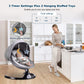 Baby Swing for Infants, Electric Portable Swing with 5 Speed, Bluetooth Rocker with Remote Control, Adjustable Seat, Gray