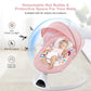 Yadala Baby Swing for Infants, Bluetooth Baby Swing Baby Rocker Chair with Gift Package, Pink