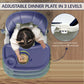 Yadala 3 in 1 High Chair, Convertible High Chairs for Babies and Toddlers with Removable Tray & PU Cushion, Blue