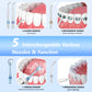 SweetLF Water Flosser, Cordless Water Flosser for Teeth, 320ML Dental Teeth Cleaner for Home and Travel, 5 Modes, White