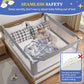 Bed Rail for Toddlers, Yadala Toddler Bed Rails with Double Child Lock for Queen King Bed, 70.8", 1PC, Gray
