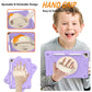 ROWFRO iPad 7th 8th 9th 10.2 Case Shield Screen Protector and Pencil Holder with Stand Hand Strap Purple