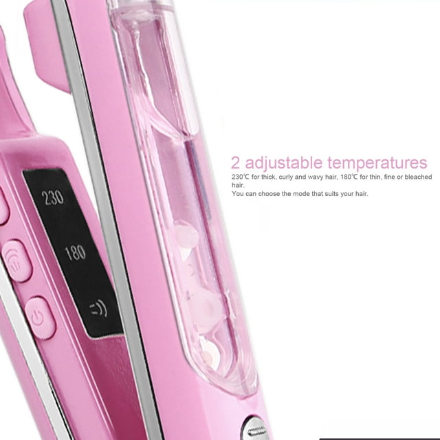 SweetLF Double Layer Ceramic Hair Straightener Ion Type, Suitable for All Hair Types Pink