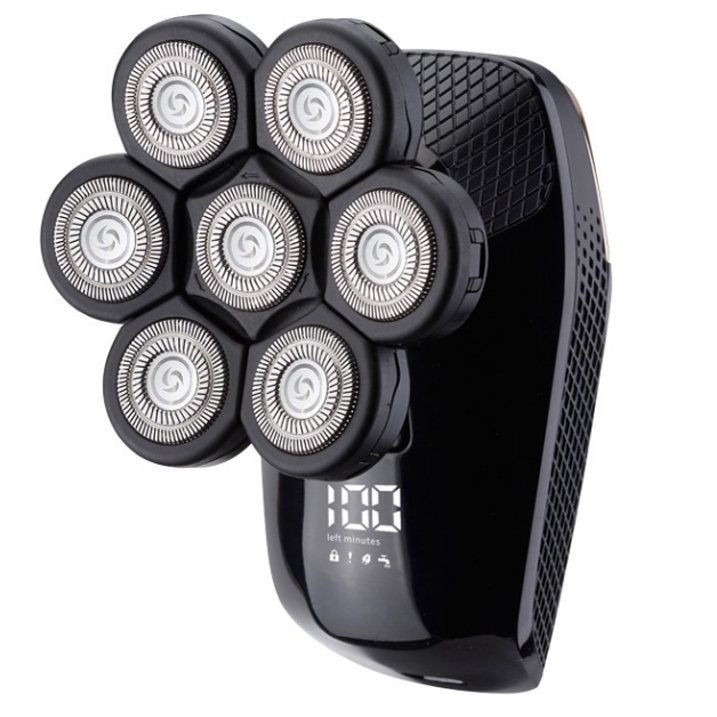 Head Shavers for Bald Men, 8D Rotary Detachable Balder Shavers 6-in-1, IPX7 Waterproof Dry Wet Rechargeable Electric Razor Grooming Kit for Men