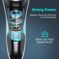SweetLF Electric Razor for Men, IPX7 Waterproof Wet and Dry Electric Shaver with Pop-up Beard Trimmer for Men, Black