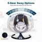 Baby Swing for Infants, Portable Swing with 5 Speed, Remote Control Rocker Adjustable Seat for Newborn & up