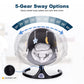 Baby Swing for Infants, Electric Portable Swing with 5 Speed, Bluetooth Rocker with Remote Control, Adjustable Seat, Gray