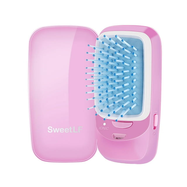 Portable Electric Ionic Hairbrush Mini Ion Hair Brush Comb Massage Hair Styling Tools