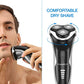 Electric Razor for Men, SweetLF [New] IPX7 Waterproof Electric Shaver for Men (Plus 3 Blades) with pop-up Beard Trimmer, Black