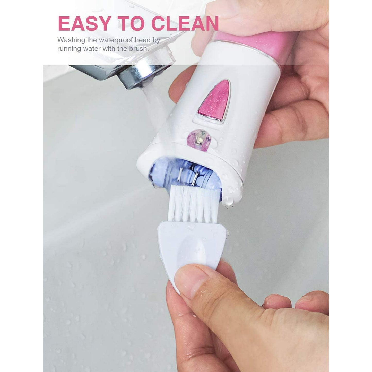 Epilator for Women, Facial Hair Mini Epilator for Body, Portable Hair Removal, Smooth Glide Epilator with LED for Face Legs Bikini