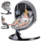 Baby Swing for Infants, Electric Portable Swing with 5 Speed, Bluetooth Rocker with Remote Control, Adjustable Seat, Gray