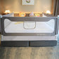 71in Baby Safety Rails Height Adjustable Bed Guardrail for Toddlers Single Piece