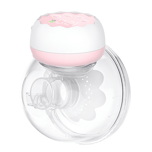 Yadala Wearable Electric Hands-Free Breast Pump, Wearable Electric Breast Pump with 4 Modes, 12 Levels, Pink