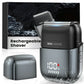 Electric Foil Shavers for Men, Rechargeable Mini Electric Razor with IPX7 Waterproof for Travel & Home, Gray