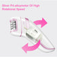 Epilator for Women, Facial Hair Mini Epilator for Body, Portable Hair Removal, Smooth Glide Epilator with LED for Face Legs Bikini-White/Pink