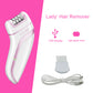 Epilator for Women, Facial Hair Mini Epilator for Body, Portable Hair Removal, Smooth Glide Epilator with LED for Face Legs Bikini-White/Pink