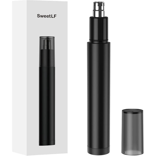 Nose Hair Trimmer for Men, SweetLF Painless USB Rechargeable Nose Hair Trimmer, Lightweight (26g), Black