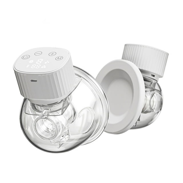 Wearable Breast Pump, Double Electric Portable Breast Pump with 3 Modes and 9 Levels, 24 mm Flange