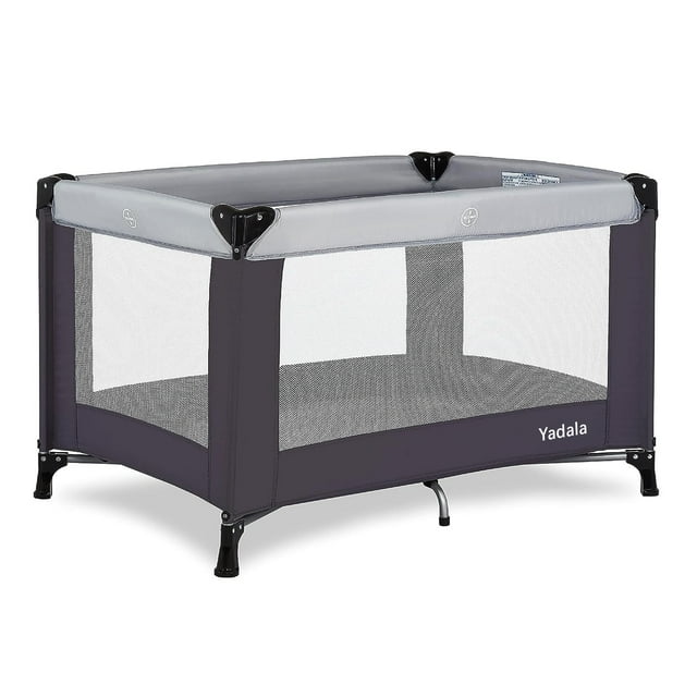 Yadala Baby Playard, One-Press Setup Pack n Play, Portable Playpen for Newborn Baby Toddler