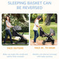 Yadala Baby Stroller, 2 in 1 Convertible Baby Stroller Folding Infant Newborn Reversible Bassinet Pram