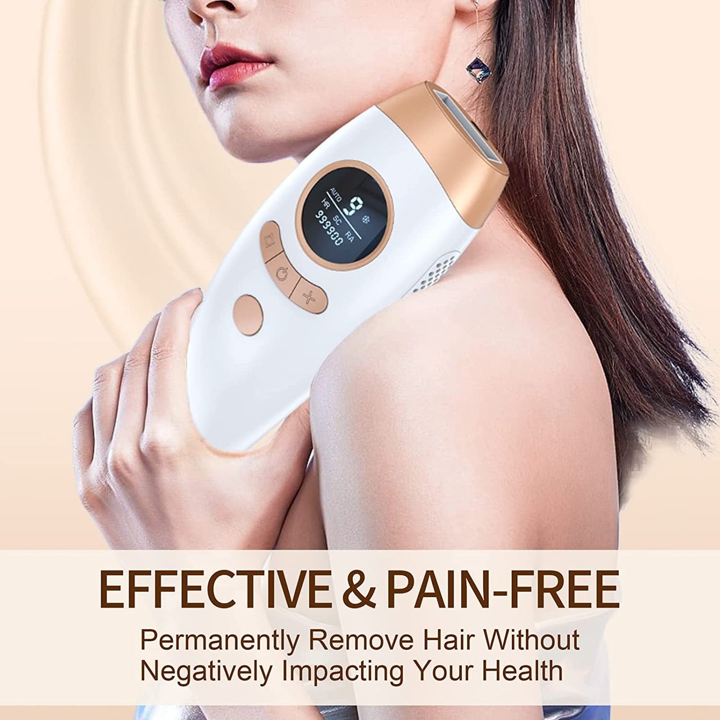 Laser Hair Removal, Laser IPL Hair Removal for Women and Men Permanent, Home Laser Hair Removal Device for Legs Armpits Back Bikini Body Use, Gift for Women.