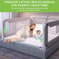 Bed Rail for Toddlers, Yadala Toddler Bed Rails with Double Child Lock for Queen King Bed, 59", 1PC, Gray