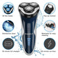 Electric Razor for Men, SweetLF [New] IPX7 Waterproof Electric Shaver for Men (Plus 3 Blades) with pop-up Beard Trimmer, Blue