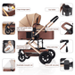 Yadala Baby Stroller for Newborn, 3 in 1 Foldable High Landscape Infant Stroller & Convertible Bassinet Pram