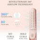 Jungle Wave Airflow Styler Hair Straightener and Curler - Ionic Flat Iron Curling Iron with 360° Cool Air Vents, Pink