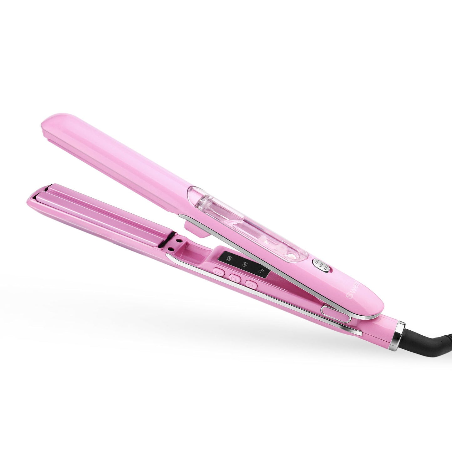 SweetLF Double Layer Ceramic Hair Straightener Ion Type, Suitable for All Hair Types Pink