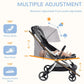 Yadala Baby Stroller, 2 in 1 Convertible Baby Stroller Folding Infant Newborn Reversible Bassinet Pram