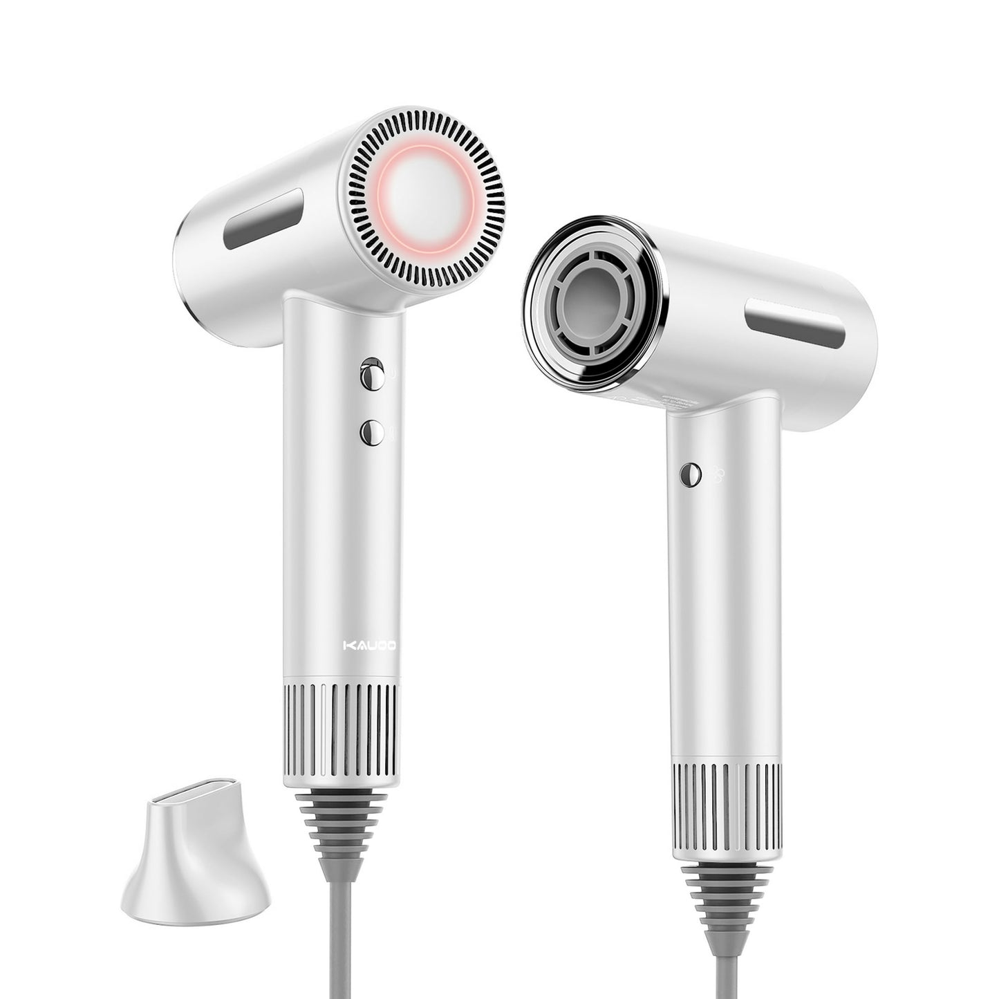 Kauoo Hair Dryer, High Speed Blow Dryer 110,000 RPM Brushless Motor, Ionic Hair Dryer for Fast Drying, White