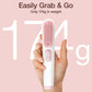 Cordless Hair Straightener Brush, Jungle Wave Portable Ionic Hot Straightening Comb for Travel, Pink