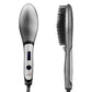 SweetLF Electric Hair Straightener Brush LCD display, Fast Heating &Adjustable Temperature for Hair Styling Grey