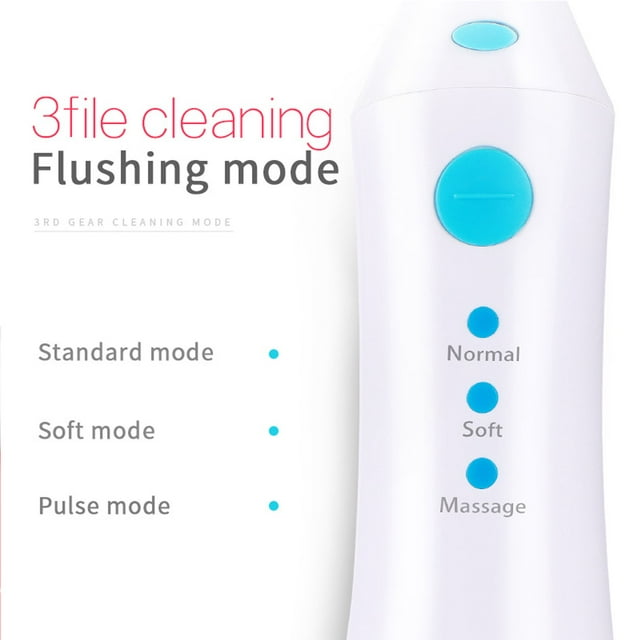 SweetLF Professional Cordless Oral Irrigator, Portable and Rechargeable IPX7 Waterproof 3 Modes Water Flosser with 5 Jet Tips for Home Travel