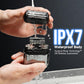 Mini Electric Razor for Men, Fast Rechargeable Foil Shaver for Beard/Face, IPX7 Waterproof for Travel & Home, Light Gray