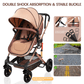 Yadala Baby Stroller for Newborn, 3 in 1 Foldable High Landscape Infant Stroller & Convertible Bassinet Pram