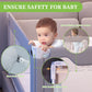 Bed Rail for Toddlers, Yadala Toddler Bed Rails with Double Child Lock for Queen King Bed, 78.7", 1PC, Gray