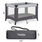 Yadala Baby Playard, One-Press Setup Pack n Play, Portable Playpen for Newborn Baby Toddler