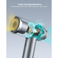 Hair Dryer, Kauoo Ionic Blow Dryer with 110,000 RPM Brushless Motor with Intelligent Thermo-Control
